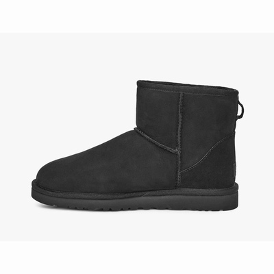 Botas UGG Classic Mini Homem Pretas | PT-IYJNF